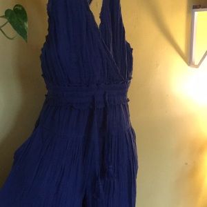 Free People Wide Leg Sleeveless Jumpsuit (S)